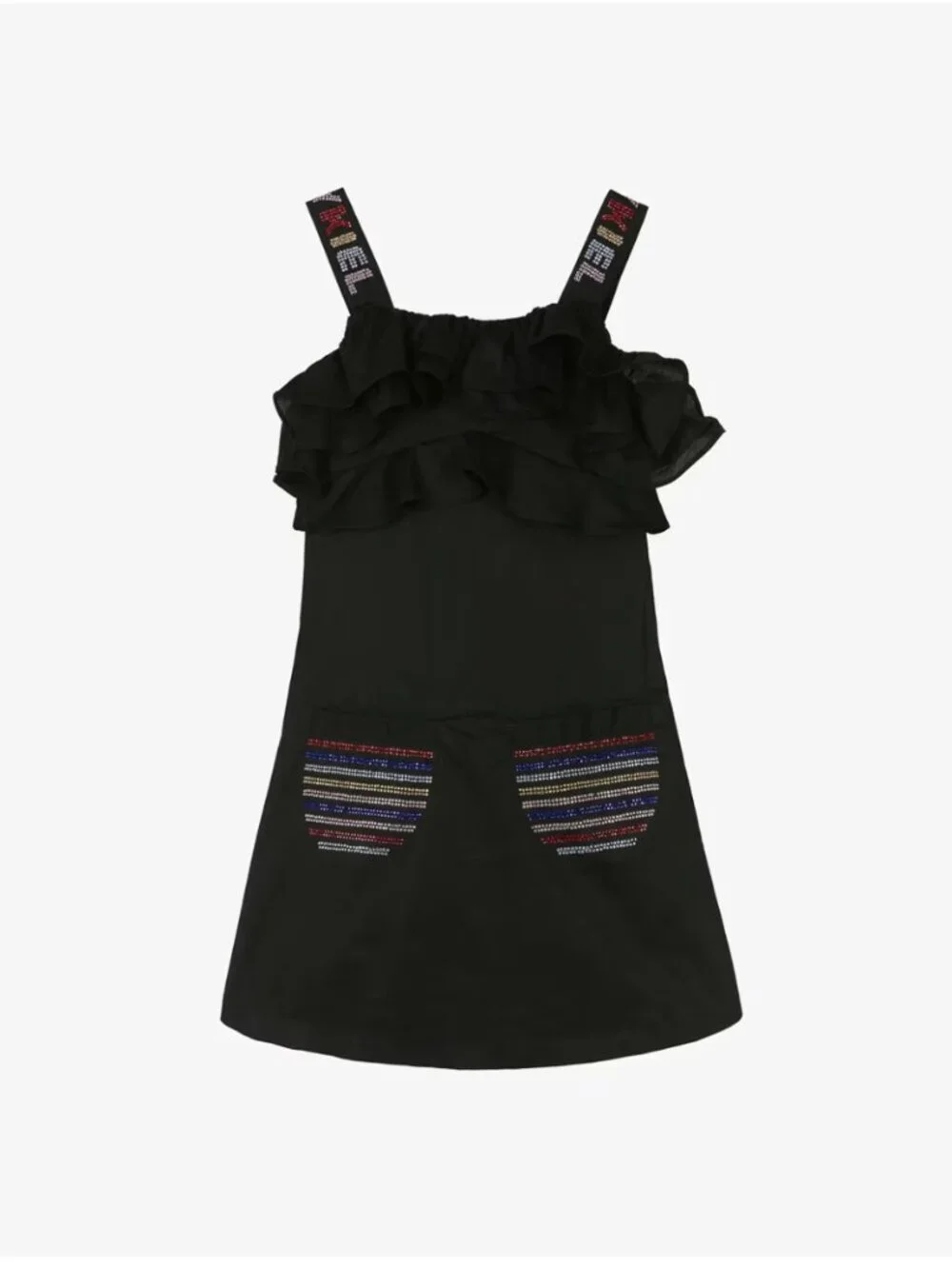 Share SONIA RYKIEL rhinestone-embellished cotton dress for girls size 14